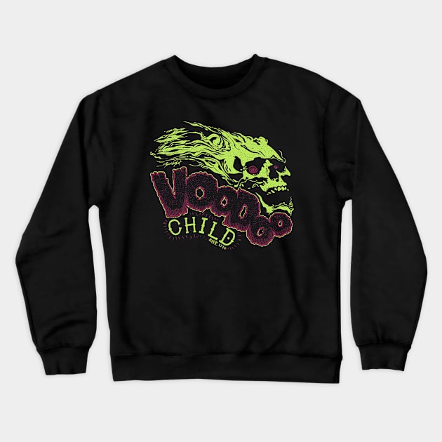 VooDoo Child Crewneck Sweatshirt by CupidsArt - TP